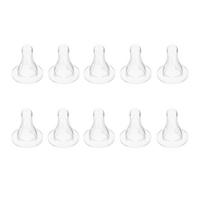 10 Pcs Durable Piglet Nipples Goat Feeder Lamb Pacifier Calf Bottle Teat Small Animal Feeding Supplies Farm Equipment Veterinary (Transparent,3.7X4.3CM)