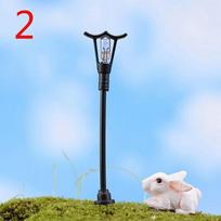 1/10pcs Miniatures Road Light Model Micro Landscape Bonsai Ornament Resin Craft Home Decor Street Lamp Figurine Streetlight
