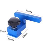 Fence Flip Stop Mitre Track Stopper Home Improvement Aluminum Alloy Ergonomic Design For T Track Adjustable Fence Flip Stop