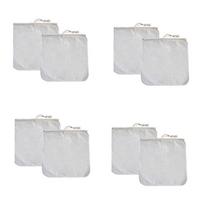 ABUL-8 Pack Organic Reusable Cold Coffee Brew Filters Bag,12 Inch Wine Brewing Filters Eco-Friendly Mesh Cotton Filter