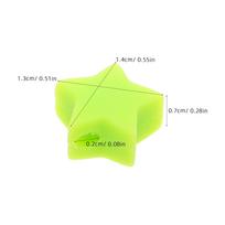 10Pcs Knitting Needle Caps Silicone Star Stitch Stopper Protectors for Small Needles DIY Knitting Accessories Supplies Yellow žalia