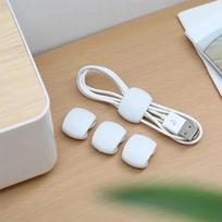 4PCS Cable Management Clips Adhesive Charging Wire Holders for Desk/Car/Travel (Anti-Tangle Design)