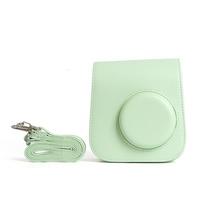 with Shoulder Strap Instant Camera Case PU Leather Anti Scratch Storage Bag Shockproof Soft for Fujifilm Instax mini SE/7+