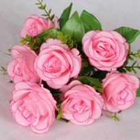 7 Heads Real Happy Flower Plastic Photography Photo Gift Valentine's Day Flowers Mini Crystal Grass Bouquet Home Decorative
