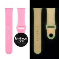 Luminous Silicone Strap for Apple Watch Band 8 Ultra 49mm 7 6 se 5 4 40mm 44mm Sport Loop for Iwatch Series 3 2 45mm 41mm 38mm For 38 40 41mm SM