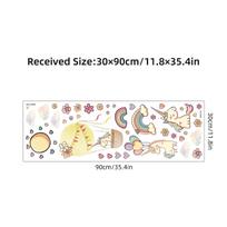 Unicorn hot air balloon self-adhesive wall sticker for kindergarten children's room decoration wall sticker