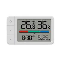 Intelligent Digital Hygrometer Clock Large Screen Date Display Thermohygrometer Adjustable Units High Precision Thermometer