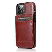 Business Demeanor Leather Case for iPhone 14 Pro Max 13 12 Mini Pro with Card Slots and Stand Function Drop Protection Cover For iPhone 12
