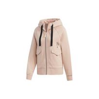 (WMNS) adidas Alphabet Print Zip Up Hoodie Asia Sizing 'Pink' Women's HG1783 L