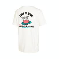 (WMNS) Vans Love Is Kind Boyfriend T-Shirt 'Marshmallow' Women's VN0003KTFS8 L