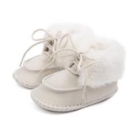 Autumn/Winter 2025 Lace-up Baby Walker Shoes - Soft Sole Cotton Booties