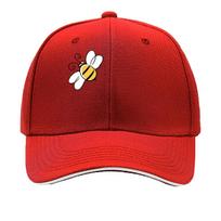 UnisexS Vintage Bee Baseball Cap  Adjustable Lightweight Viscose Casual Hat with Animal Print Desig Sandwich Baseball Cap One Size