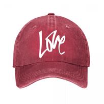 Black Love Baseball Cap  New Vintage Washed Cotton Baseball Cap Parent Kids Sun Hats Adjustable