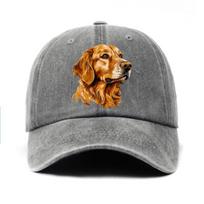 Golden retriever printed baseball cap lightweight and adjustable suitable for both Unisex and Women as a gift for dog lovers Adjustable
