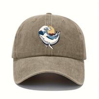 Adjustable baseball caps with surfing and wave patterns for both Unisex and Women suitable for sports and casual wear