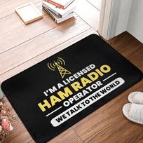 Licensed Ham Retro Radio Operator Doormat Anti-Slip Kitchen Bath Mat Living Room Door Floor Entrance Carpet Rug 40x60cm