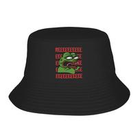 Pepe The Frog Bucket Hat For Unisex Women  FisherUnisex Hats Fashion Hunting Caps Portable Street Style Graphic Visor Hats One Size