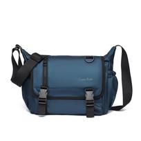 Vyriškas „Messenger“ krepšys, didelės talpos „crossbody“ krepšys per petį mėlyna