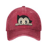 Astro boy Anime Astroboy Unisex Baseball Caps  Distressed Washed Caps Hat Vintage Outdoor Summer  Adjustable Sun Cap One Size