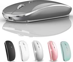 Wireless Mouse for MacBook Pro, MacBook Air, Laptops, Macs, iMacs, Desktop Computers, Windows 7810 PCs, HP (Hewlett-Packard) and Chromebooks (Gray)