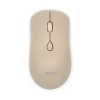 Bluetooth & 2.4G, Rechargeable Silent Wireless Mouse, Compatible with 2 PCs, 3-Stage DPI, Cute, Stylish, Beige, Lightweight, EGRET SweetiE (Milk Tea)