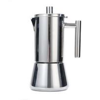 Cafetera italiana de acero inoxidable 304 para espresso, cafetera manual para cocina de inducción