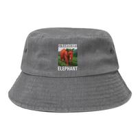 Strawberry Elephant Italian Brainrot Meme Bucket Hats for Women Field Hat Unique Design Foldable for Outdoor Fishing Cap Bob One Size
