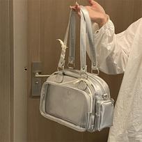 Preppy Style Ita Bag Commuter Underarm Sac Femme Japanese Transparent Bolsos De Mujer Daily Shoulder Bags for Woman Bolso sidabras