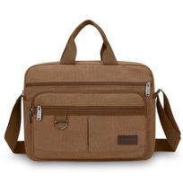 Vyriška prabangi drobės paštininko krepšys - Aukštos kokybės crossbody peties tote krepšys (Vintažinio stiliaus kelioninė ir laisvalaikio rankinė) ruda