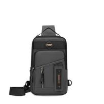 Men's Waterproof Crossbody Bag Durable Nyl Chest Sling Pack with Multiple Pockets for Phe Wallet KeysTravel Daily Essentials