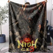 N-Nioh Game Throw Soft Flannel AC Blanket Lightweight Summer Nap Throw Cozy  Blanket for Sofa Bed Travel Home 75cm x 90cm