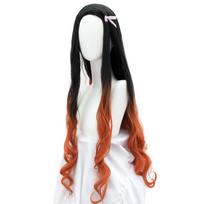 Ready to ship Nezuko cosplay wig for Halloween costumes, anime cosplay events (wig)