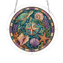 Acrylic Suncatcher Window Hanging Decoration 2D Design Three Layers Single Layer 2mm Thickness Suitable for Indoor Window Display One Size