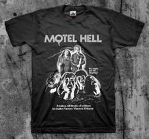 Motel Hell 'Movie' T Shirt BW XL