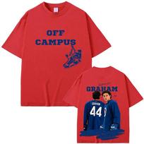 Garrett Graham 100% Cotton T-shirt TV Off Campus Daily Wear Graphic Print Tees Streetwear Fashion Women Men Casual Tops Summer XS raudona