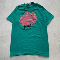 Vintage T Shirt Mens Large Green Single Stitch Graphic Print 90s Dance XXL