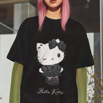 Sanrio Hello Kitty T-Shirt Gothic Lolita Cute Kawaii Dark Style Unisex Tee Top S