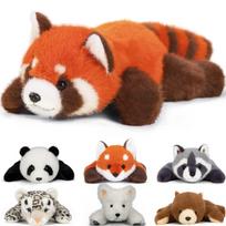 Homehalo Plush Red Panda Large Hugging Pillow - Cute, Heavy, and Comfortable. A cozy, fluffy, and soft plush toy perfect for cuddling. A fun and fun