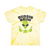 Vibrant Tie-Dye Tee with Alien Graphic, Casual Summer  Children's T-shirt, Youth Slang  Children's T-shirt 100