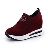 Ladies Leisure Platform Hidden Wedge Heels Slip On Sneakers Breathable Comfortable Casual Sports Walking Shoes for Women 35