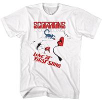 SCORPIONS cd lgo LOVE AT FIRST STING Official WHITE SHIRT LG New blackout trance XL