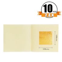 Gold Anti-aging Craft Paper Skin Care 24K Gold Leaf Gilding Stickers Facial Mask Gold Foil Sheets 2.5cm