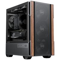 Okinos Cypress 3 Wood Micro-ATX compatible mid-tower case, black