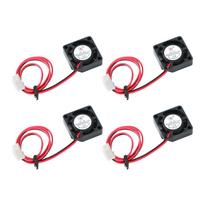 VIPIH Cooling Fan PC Case Fan 2-Pin Wire pH2.0 Multipurpose Fan DC5V 20x20x6mm Slim 4-Pack with 25cm Extension Power Cable for Computer CPU PC Case