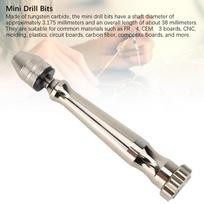 11pcs Silver Hand Drill Bits Set Tungsten Carbide PCB Mini Drill Bits Kit  Arts and Crafts