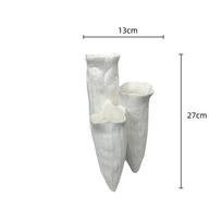 Ceramic Vase Abstract Coral Reef Triangular Shape Abstract Handicraft Desktop Storage Container Flower Vase Home Decoration balta