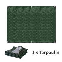 120GSM PE Sun Shelter 5x4M/5x3M Waterproof Green Tarp Multipurpose Protective Cover for Emergency Rain Shelter Camping Tarpaulin (as the picture,2*3M)