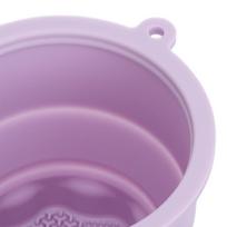 Silicone Scrubber Cosmetic Brush Cleaner Cup Purple Silicone Scrubber Pad  Sponge and puff cleaning