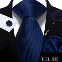 Wine Red Fine Stripe Tie & Pocket Square Set - 4-Piece Jacquard Formal Wear for Men