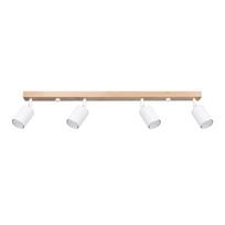 Plafon Verdo 4 Gu10 Biały  Wood Sollux Sl.1289